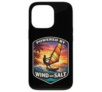 Custodia per iPhone 13 Pro Powered By Wind And Salt Windfurfer Windsurf Amante Scherzo