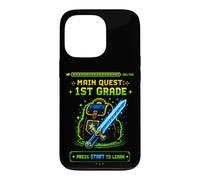 Custodia per iPhone 13 Pro Prima elementare Main Quest 1st Grade videogioco Ritorno a scuola