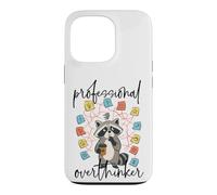 Custodia per iPhone 13 Pro Professionista Overthinker Raccoon Coffee Lover