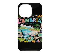 Custodia per iPhone 13 Pro Progettazione del collage della natura dei monumenti costieri della California