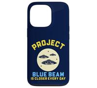 Custodia per iPhone 13 Pro Progetto Blue Beam Retro UFO Fantascienza Design Divertente