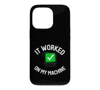 Custodia per iPhone 13 Pro Programmer It Worked On My Machine Coding Joke