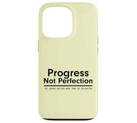 Custodia per iPhone 13 Pro Progress Not Perfection Inspirational Self Improvement