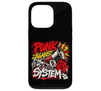 Custodia per iPhone 13 Pro Punk contro il sistema - Protesta ribelle del punk rock