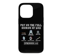 Custodia per iPhone 13 Pro Put On The Full Armor God Funny Saying Christian