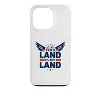 Custodia per iPhone 13 Pro Questa terra è la mia terra aquila patriottica