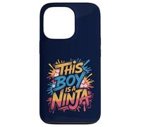 Custodia per iPhone 13 Pro Questo ragazzo è un ninja, divertente festa di compleanno, Ninjas Warrior Kid