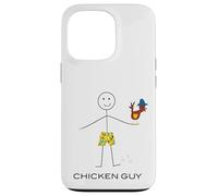 Custodia per iPhone 13 Pro Ragazzo divertente del pollo degli uomini, allevamento di pollo del ragazzo