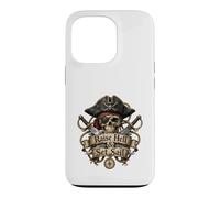 Custodia per iPhone 13 Pro Raise Hell & Set Sail Pirate Skull - Avventura nautica