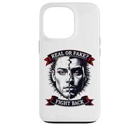 Custodia per iPhone 13 Pro Reale o Falso Cercatore di Verità Graphic Tee Domanda Realtà