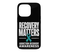 Custodia per iPhone 13 Pro Recovery Matters Drug Alcol Addiction Awareness Teal