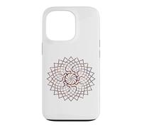 Custodia per iPhone 13 Pro Red Lava Mandala Geometria Sacro Gaia Art Yoga Mantra
