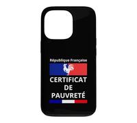 Custodia per iPhone 13 Pro Repubblica Francese Certificato di Povertà Disoccupazione Debito