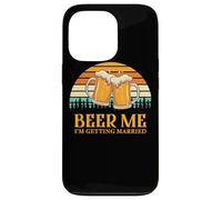 Custodia per iPhone 13 Pro Retro Beer Me Getting Married Funny Drinking Team Beer Lover