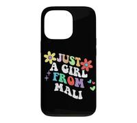 Custodia per iPhone 13 Pro Retro Groovy Just A Girl From Mali divertente festa della mamma