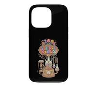 Custodia per iPhone 13 Pro Retro Groovy Science Vibes Lab Flasks STEM Geek