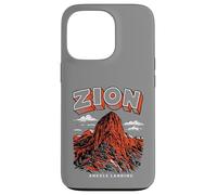 Custodia per iPhone 13 Pro Retro Zion National Park Vintage Style Angels Landing Utah
