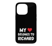 Custodia per iPhone 13 Pro Richard - Il mio cuore appartiene a Richard - Amore