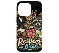 Custodia per iPhone 13 Pro Rispettare la gente del posto Illustrazione fauna selvatica nativa