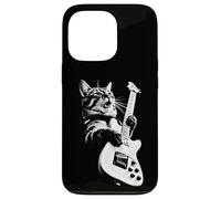 Custodia per iPhone 13 Pro Rock Cat Playing Guitar - Funny Guitar Cat