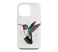 Custodia per iPhone 13 Pro Ruby-Throated Hummingbird Garden Bird Birder
