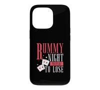 Custodia per iPhone 13 Pro Rummy Night prepararsi a perdere divertenti giochi di carte un giocatore di ramino