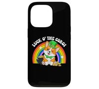Custodia per iPhone 13 Pro Saint Patrick's Day St. Paddy's Irish Luck O Corgi Dog Lover