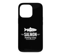 Custodia per iPhone 13 Pro Salmon Fishing Crew River Hunter