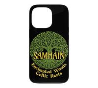 Custodia per iPhone 13 Pro Samhain Enchanted Woods Celtic Roots Strega gaelica di Halloween