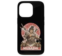 Custodia per iPhone 13 Pro Samurai Guerriero Musashi, Giapponese Sword Fighter