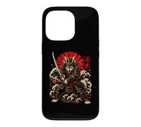 Custodia per iPhone 13 Pro Samurai Lupo Guerriero Giapponese Katana Art