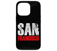 Custodia per iPhone 13 Pro San Francisco California Graphic Map T-shirt, San Francisco