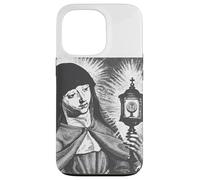 Custodia per iPhone 13 Pro Santa Chiara d'Assisi Santa Cattolica Italiana Donna