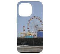 Custodia per iPhone 13 Pro Santa Monica Pier Ruota panoramica e Rollercoaster