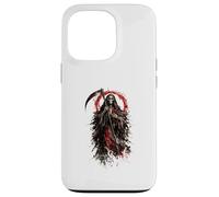Custodia per iPhone 13 Pro Santa Muerte Holy Ink Wash Skeleton Art