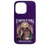 Custodia per iPhone 13 Pro Sant'Ignazio Loyola Ad Maiorem Dei Gloriam Gesuita Cattolico