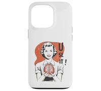 Custodia per iPhone 13 Pro Sarcastic Retro Use It Brain Funny Psychology Mind 1950s