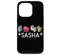 Custodia per iPhone 13 Pro Sasha personalizzato cane nome Sasha Pet Lover