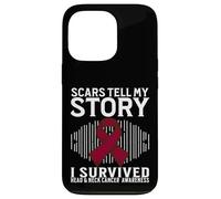 Custodia per iPhone 13 Pro Scars Tell My Story Head and Neck Cancer Awareness Survivor