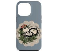 Custodia per iPhone 13 Pro Scheletro bacio romantico gotico teschio fungo botanico