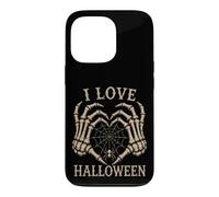 Custodia per iPhone 13 Pro Scheletro Mani Cuore I Love Halloween Spider Costume