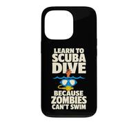 Custodia per iPhone 13 Pro Scuba Diver Zombie Apocalypse Avventura subacquea