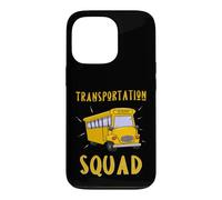 Custodia per iPhone 13 Pro Scuolabus divertente della squadra dei trasporti