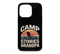 Custodia per iPhone 13 Pro Sedia da campeggio Storie Nonno Camping fire