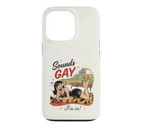 Custodia per iPhone 13 Pro "Sembra gay, mi trovo in" LGBT Rainbow GayPride Lesbiche
