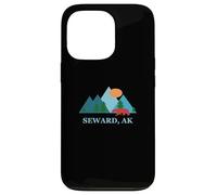 Custodia per iPhone 13 Pro Seward Alaska AK Vacation Vintage Logo