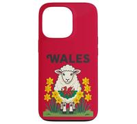 Custodia per iPhone 13 Pro Sheep Support Galles St Davids Day Design