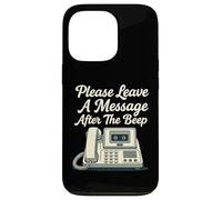 Custodia per iPhone 13 Pro Si prega di lasciare un messaggio dopo il segnale acustico 1980s Retro Answering