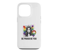 Custodia per iPhone 13 Pro Sii orgoglioso e sii arcobaleno LGBTQ Pride Femminista