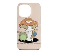 Custodia per iPhone 13 Pro Sii te stesso non scusarti Cottagecore Frog